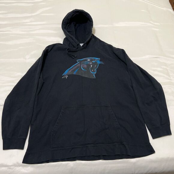 Carolina Panthers Hoodie Men 2XL XXL Black Fanatics Sweatshirt 00 Ruth Blokecore - Picture 1 of 15